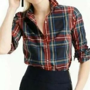 J.Crew slim stretch perfect shirt holiday plaid 8